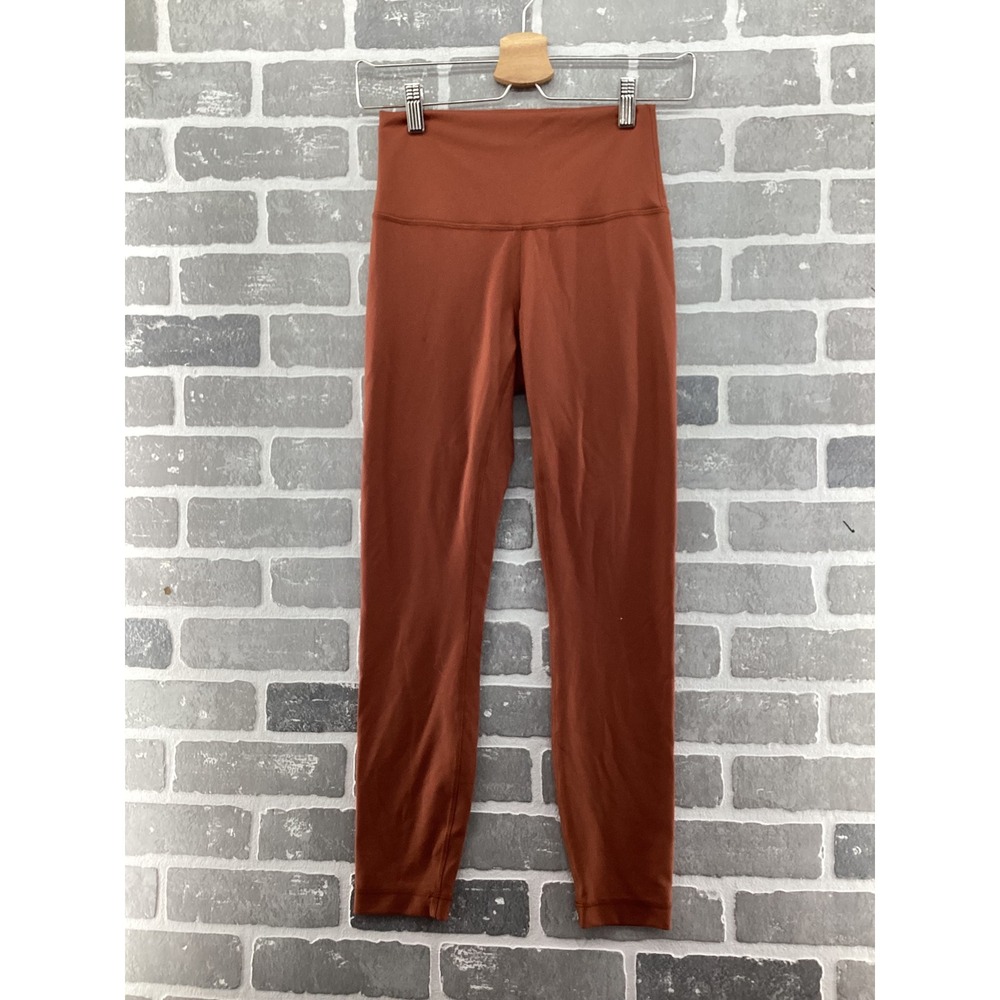 Lululemon Align High Rise Pant 25 Rust Orange Terracotta Leggings Size 6